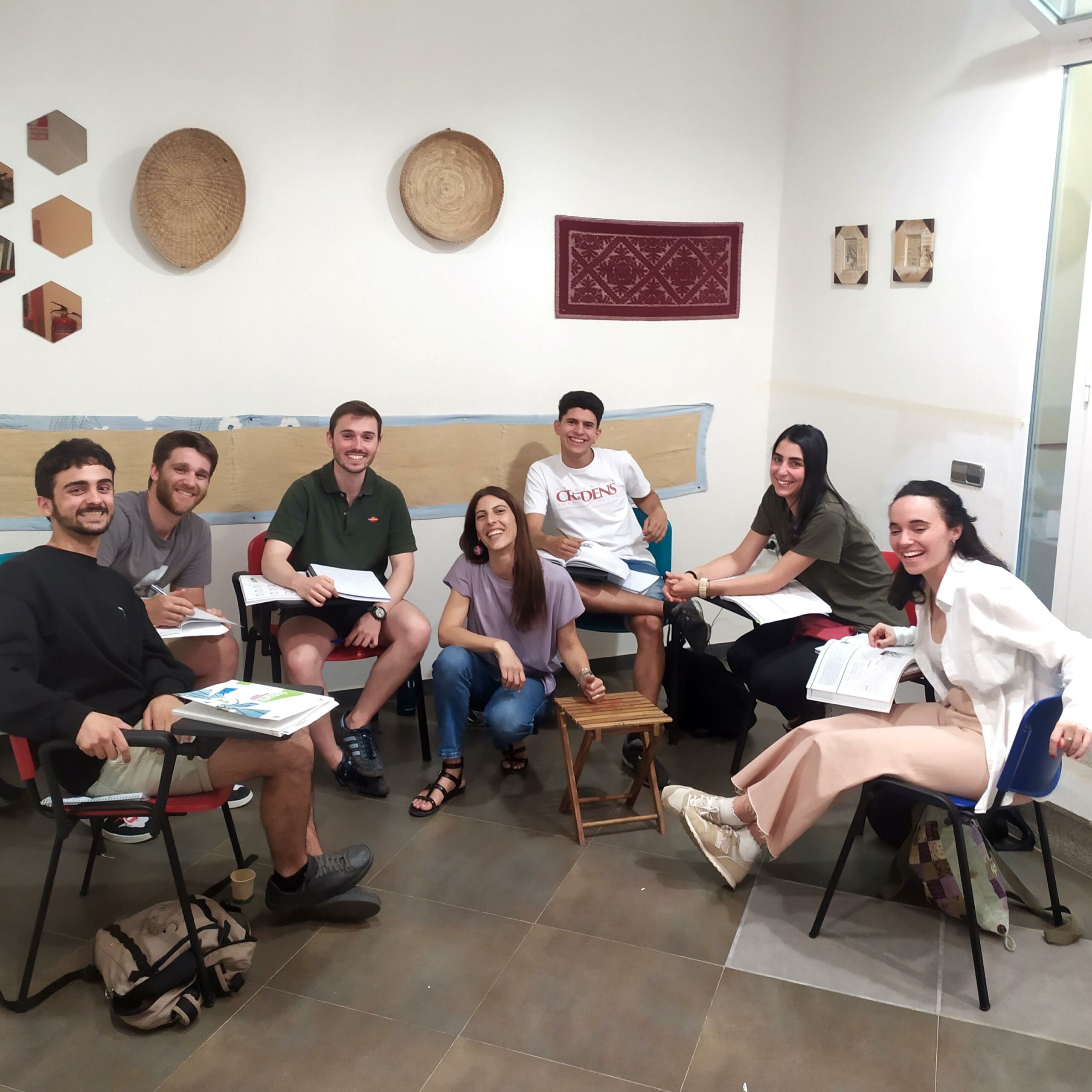 Grupo de alumnos del curso intensivo de italiano de Come Mai Madrid